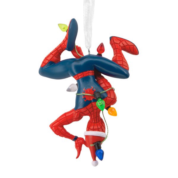 slide 6 of 6, Hallmark Christmas Ornament (Marvel Spider-Man Hanging From Lights), 1 ct