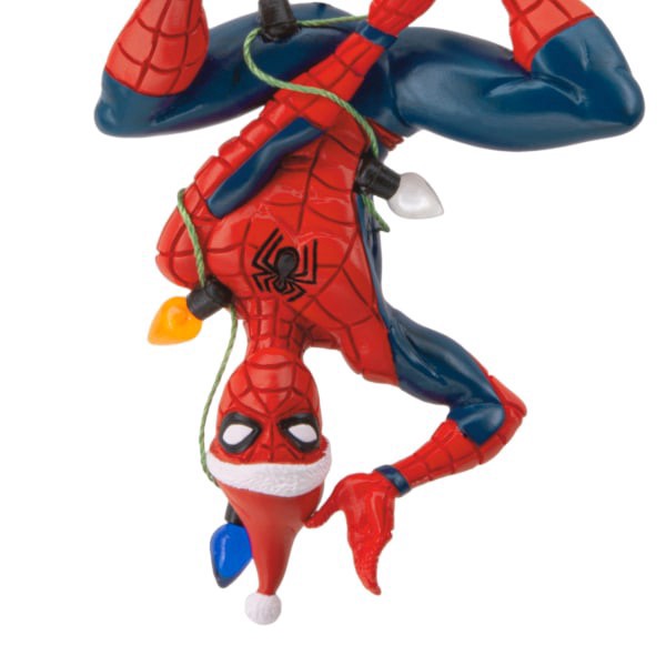 slide 3 of 6, Hallmark Christmas Ornament (Marvel Spider-Man Hanging From Lights), 1 ct