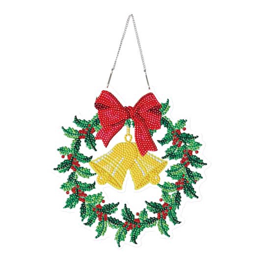 slide 1 of 4, 8" Bells Wreath Diamond Art Kit By Make Market, 8 in