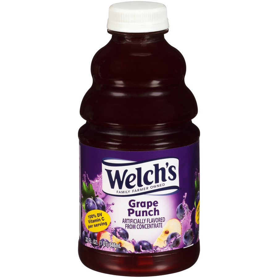 slide 1 of 1, Welch's Grape Punch, 32 fl oz