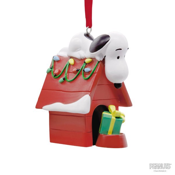 slide 2 of 6, Hallmark Christmas Ornament (Peanuts Snoopy on Holiday Doghouse), 1 ct