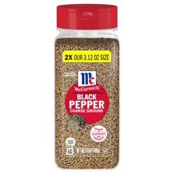 McCormick Pepper Black Coarse Ground, 6.5 oz