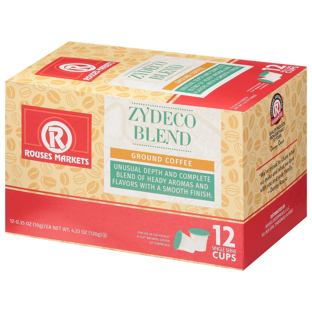 slide 12 of 14, Rouses Markets Ground Single Serve Cups Zydeco Blend Coffee Cup/Tub/Bowl 12 ea, 12 ct