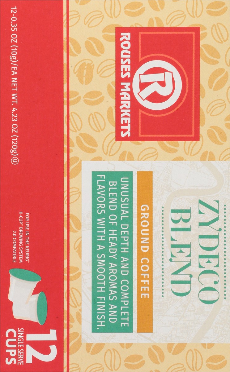 slide 4 of 14, Rouses Markets Ground Single Serve Cups Zydeco Blend Coffee Cup/Tub/Bowl 12 ea, 12 ct