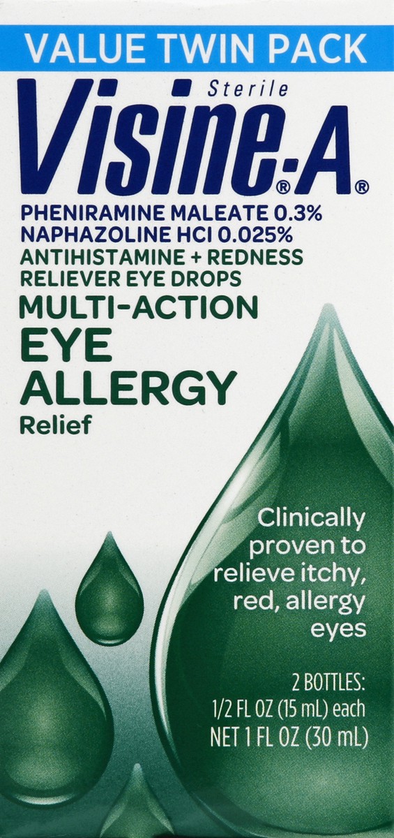 slide 3 of 4, Visine-A Allergy Relief Twin Pack, 1 fl oz