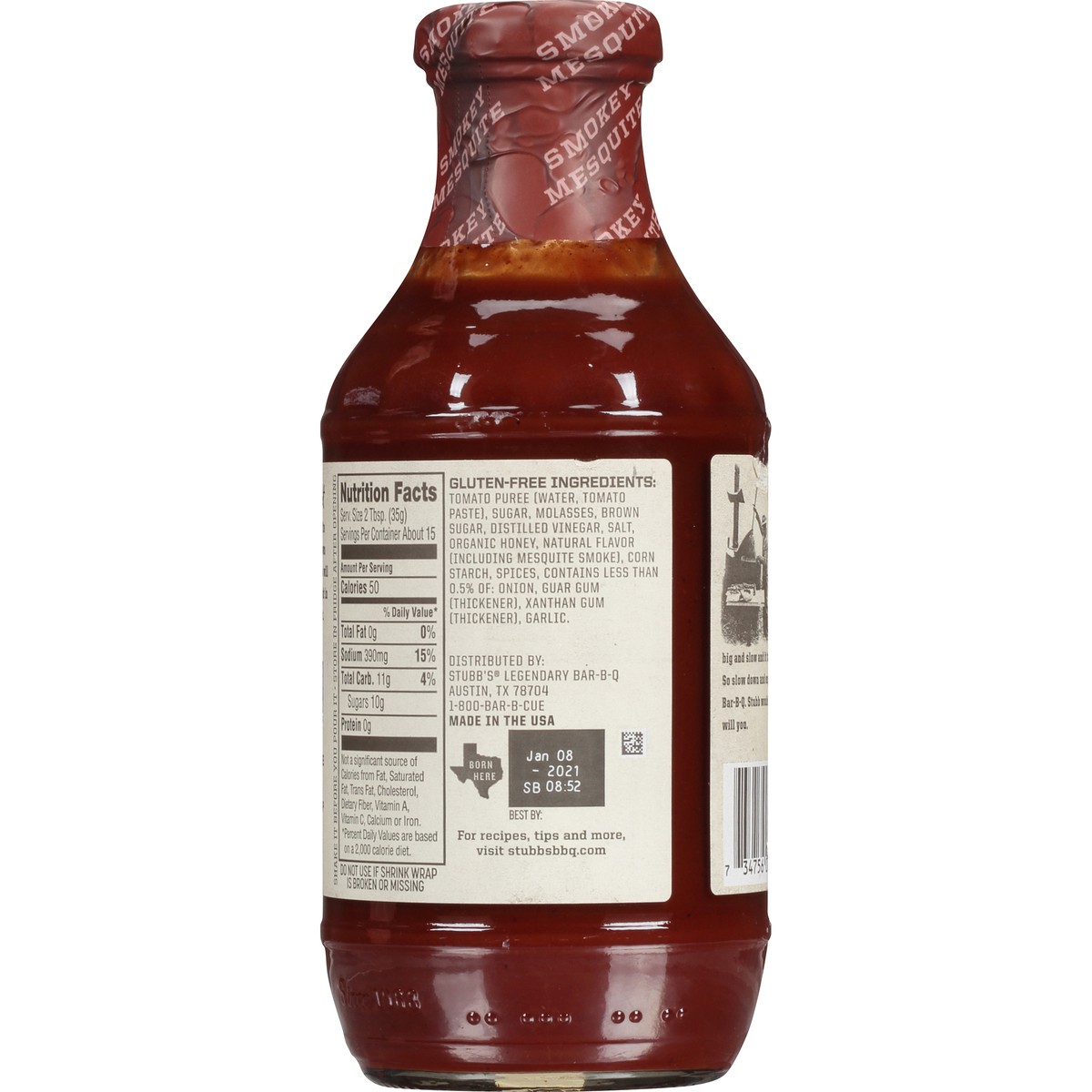 slide 5 of 7, Stubb's Smokey Mesquite Barbeque Sauce, 18 oz