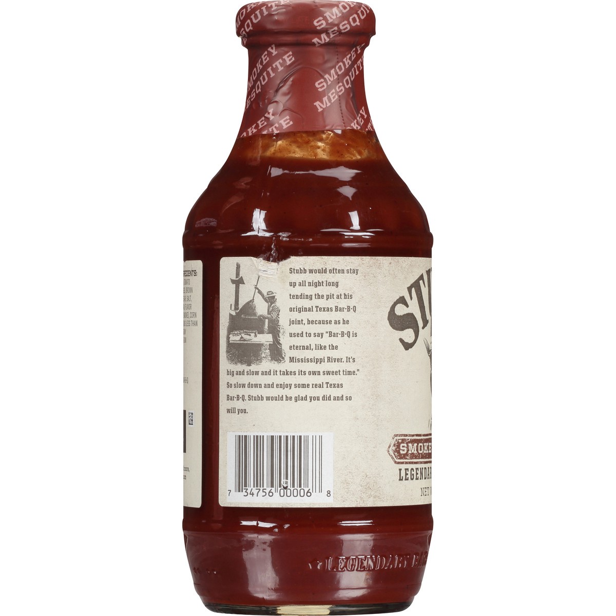 slide 3 of 7, Stubb's Smokey Mesquite Barbeque Sauce, 18 oz