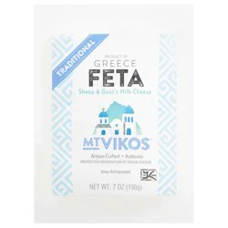 Mt Vikos Traditional Feta Cheese 7 oz