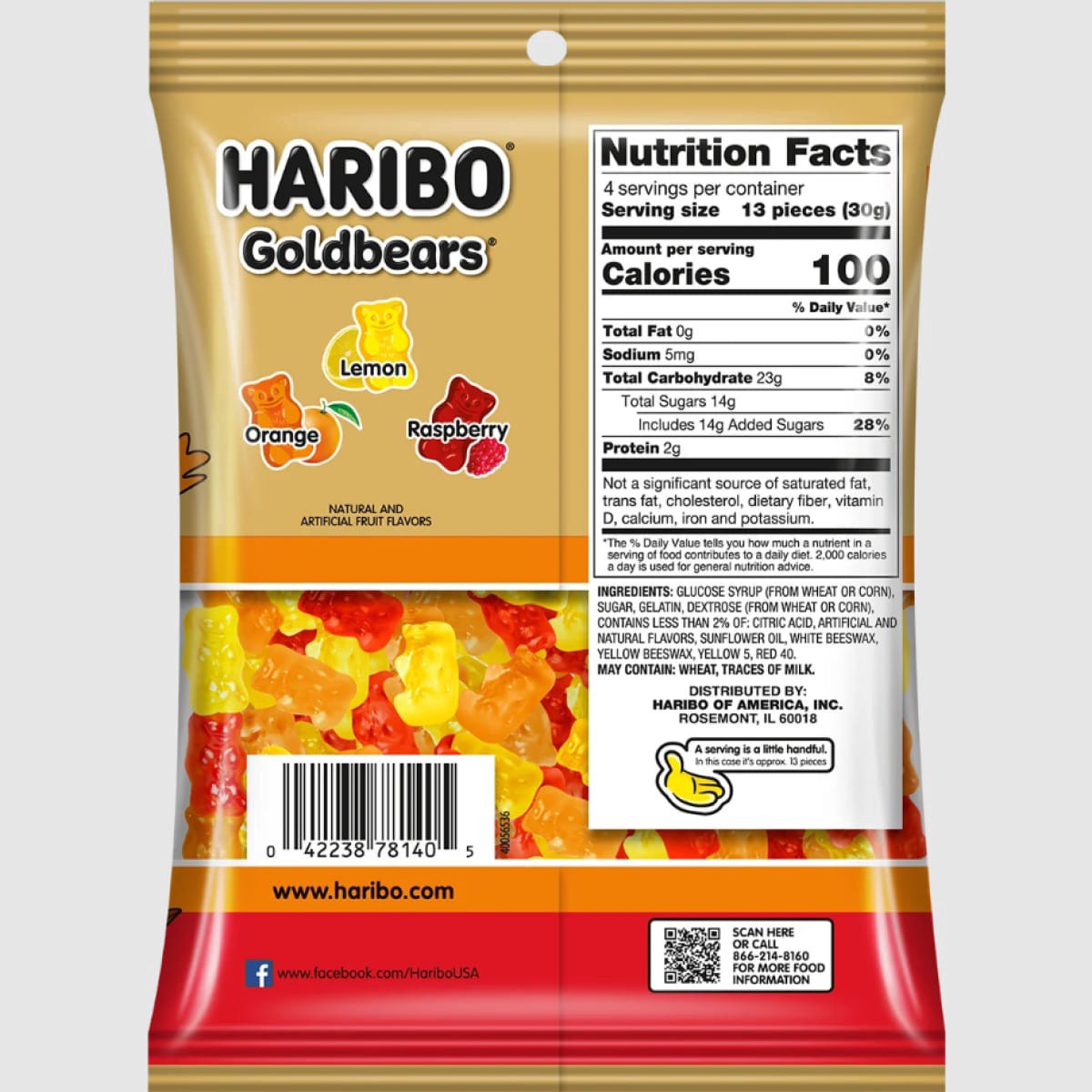 slide 4 of 5, Haribo, Fall Edition Goldbears, 4 Oz, 4 oz