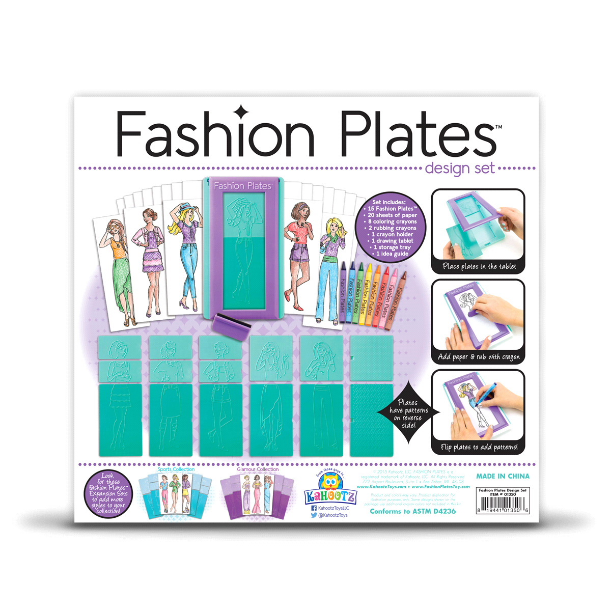 slide 2 of 2, Fashion Plates Design Set, 1 ct