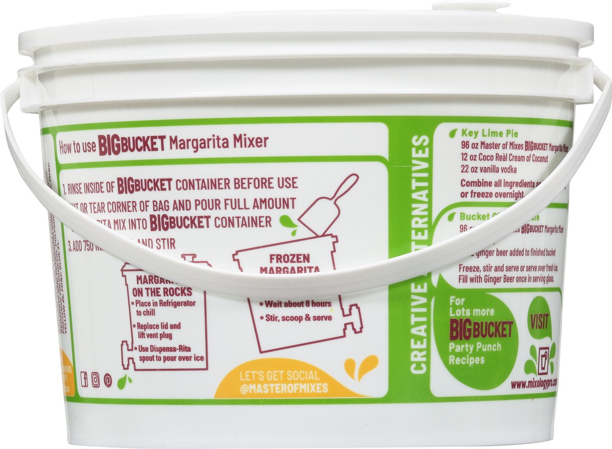 slide 5 of 9, Big Bucket Master of Mixes Big Bucket Margarita Mix, 96 fl oz