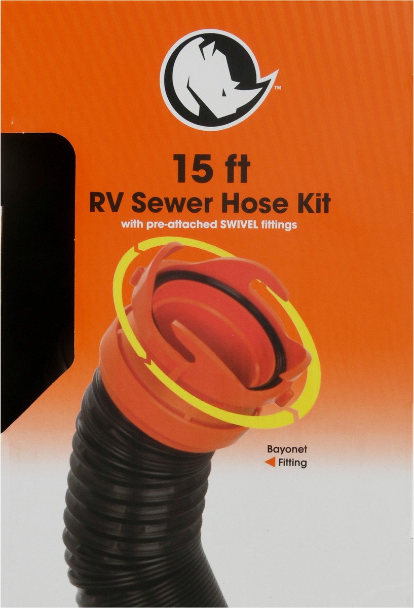 slide 2 of 9, Camco Rhinoflex Rv Sewer Hose Kit With Pre-Attached Swivel Fittings, 1 ct