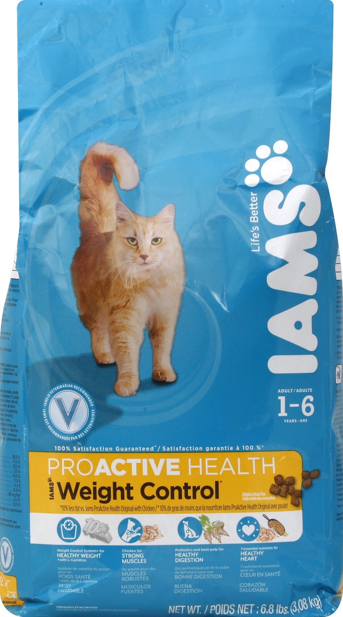 Iams cat outlet food weight control