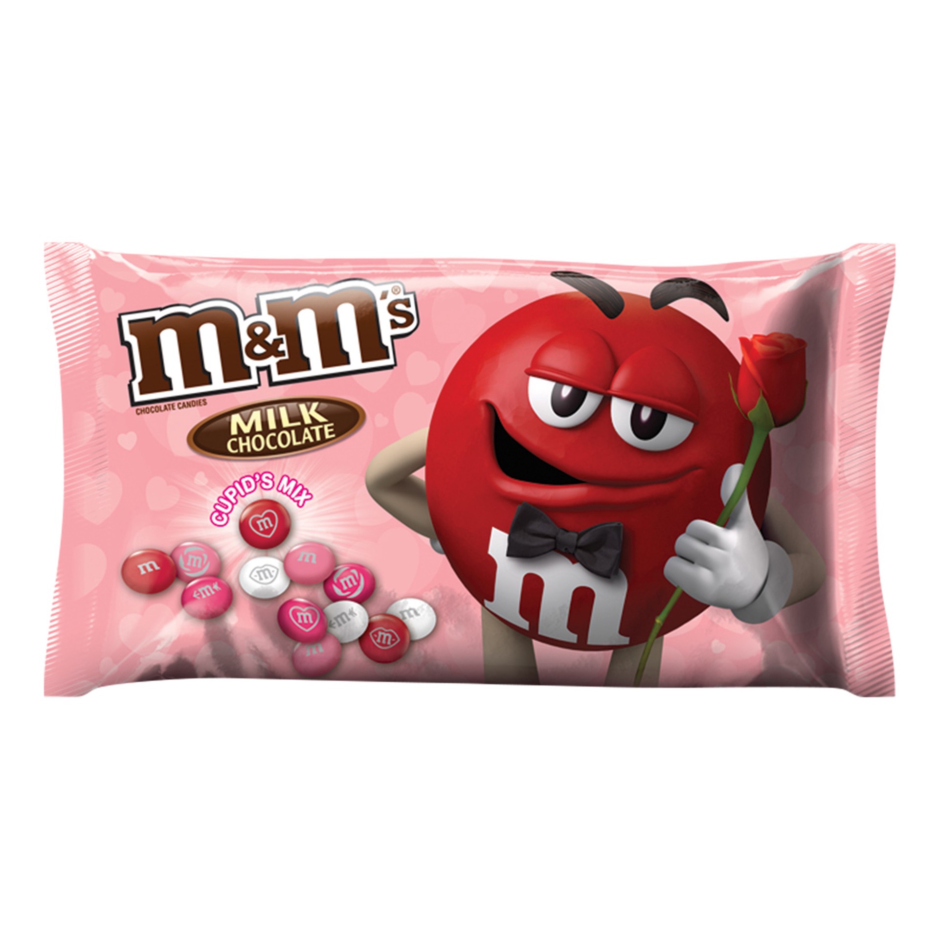 slide 1 of 3, M&M's Valentine's Milk Chocolate Candy 11.4-Ounce Bag, 11.4 oz