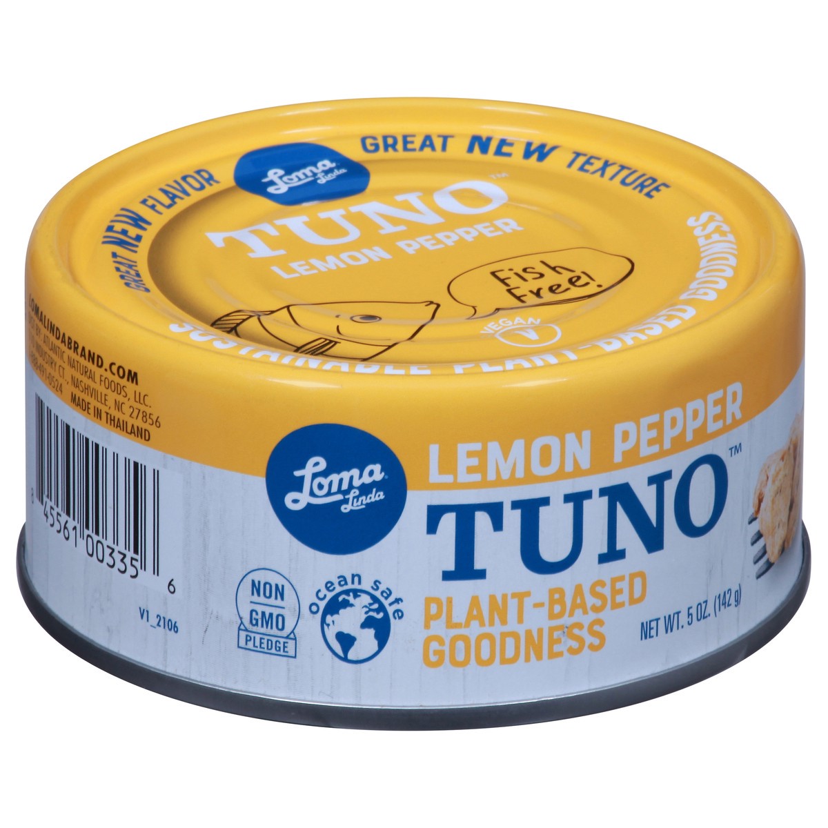 slide 6 of 9, Loma Linda Tuno Plant-Based - Lemon Pepper, 5 oz