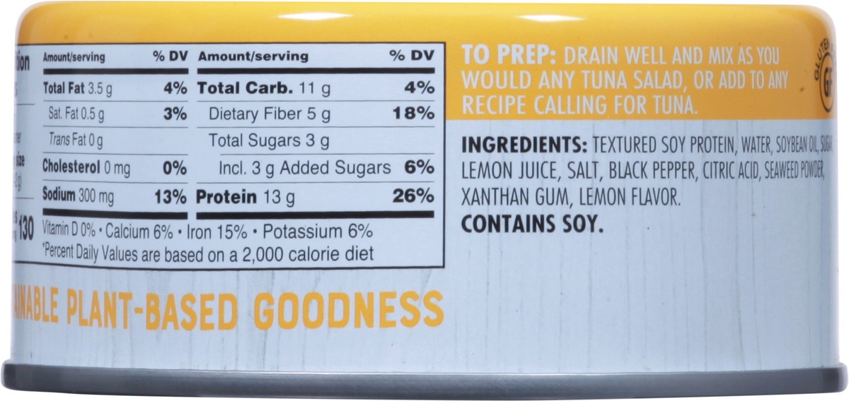 slide 2 of 9, Loma Linda Tuno Plant-Based - Lemon Pepper, 5 oz