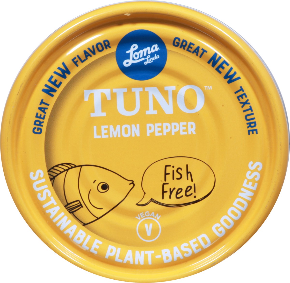 slide 3 of 9, Loma Linda Tuno Plant-Based - Lemon Pepper, 5 oz