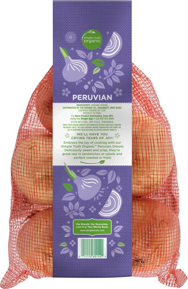 slide 2 of 2, Simple Truth Organic Peruvian Onions Bag, 2 lb