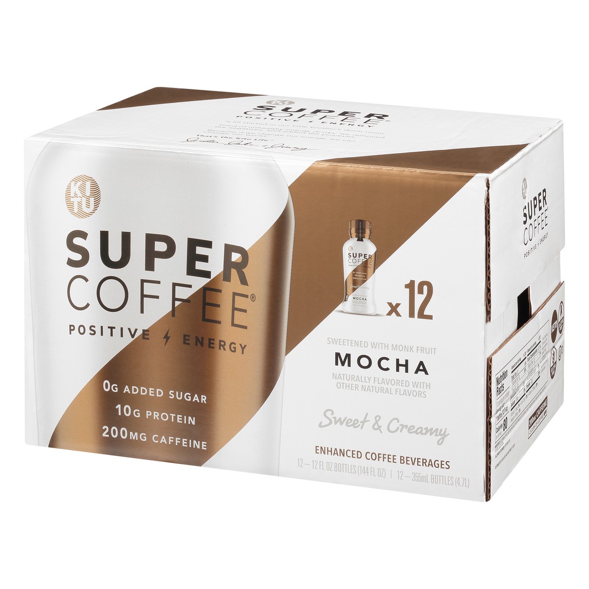 slide 9 of 10, KITU Super Coffee 12 Pack Sweet & Creamy Mocha Enhanced Coffee Beverages 12 ea - 12 ct, 12 ct