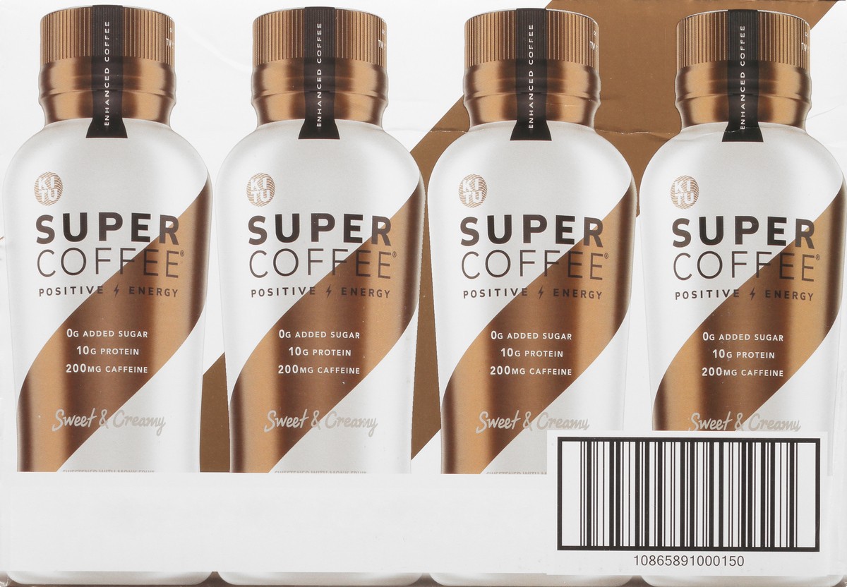 slide 2 of 10, KITU Super Coffee 12 Pack Sweet & Creamy Mocha Enhanced Coffee Beverages 12 ea - 12 ct, 12 ct
