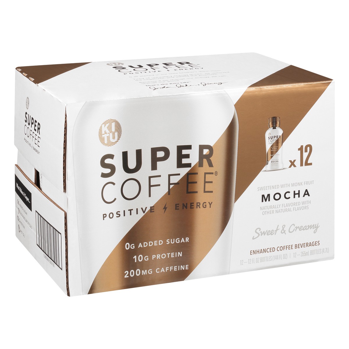 slide 4 of 10, KITU Super Coffee 12 Pack Sweet & Creamy Mocha Enhanced Coffee Beverages 12 ea - 12 ct, 12 ct