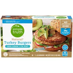 Simple Truth Natural Turkey Burgers