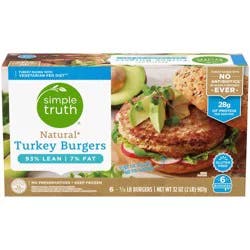 Simple Truth Natural Turkey Burgers