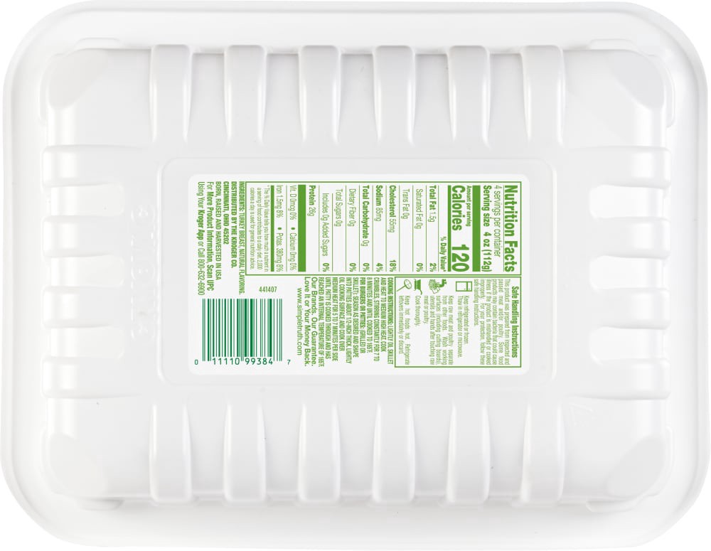 slide 2 of 2, Simple Truth Natural Extra Lean Ground Turkey Breast 99% Fat Free, 16 oz