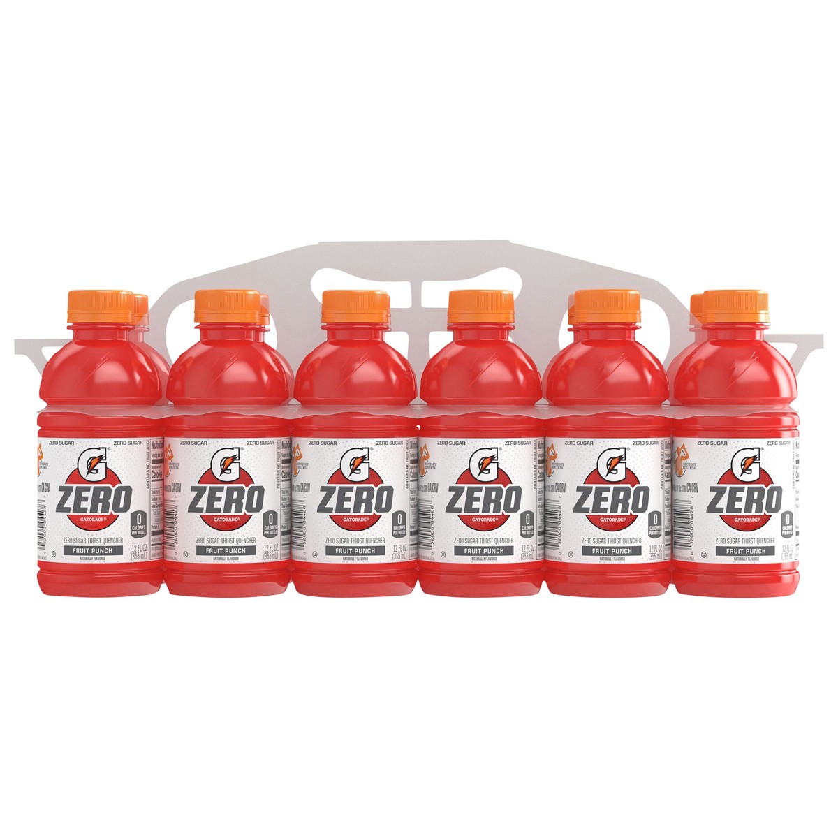 slide 1 of 3, Gatorade Zero Zero Sugar Thirst Quencher Fruit Punch 12 Fl Oz, 12 Count, 12 ct