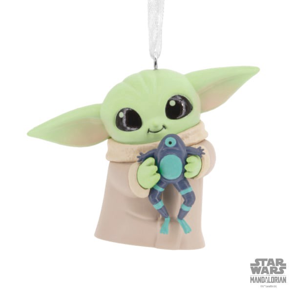 slide 3 of 6, Hallmark Christmas Ornament (Star Wars: The Mandalorian Grogu With Frog), 1 ct