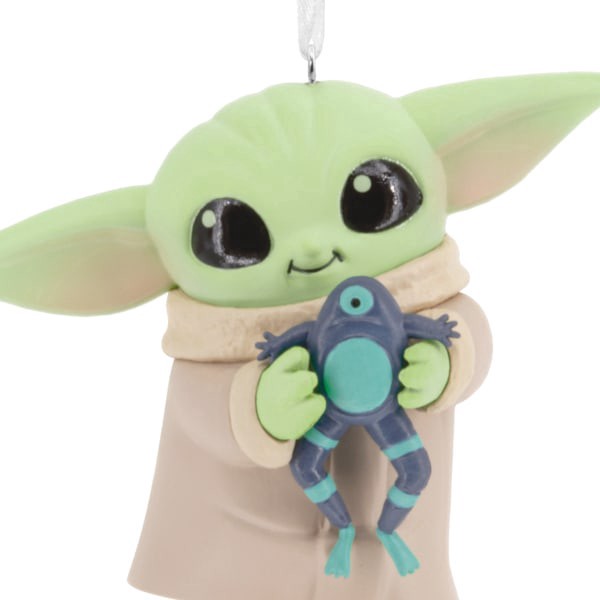 slide 4 of 6, Hallmark Christmas Ornament (Star Wars: The Mandalorian Grogu With Frog), 1 ct