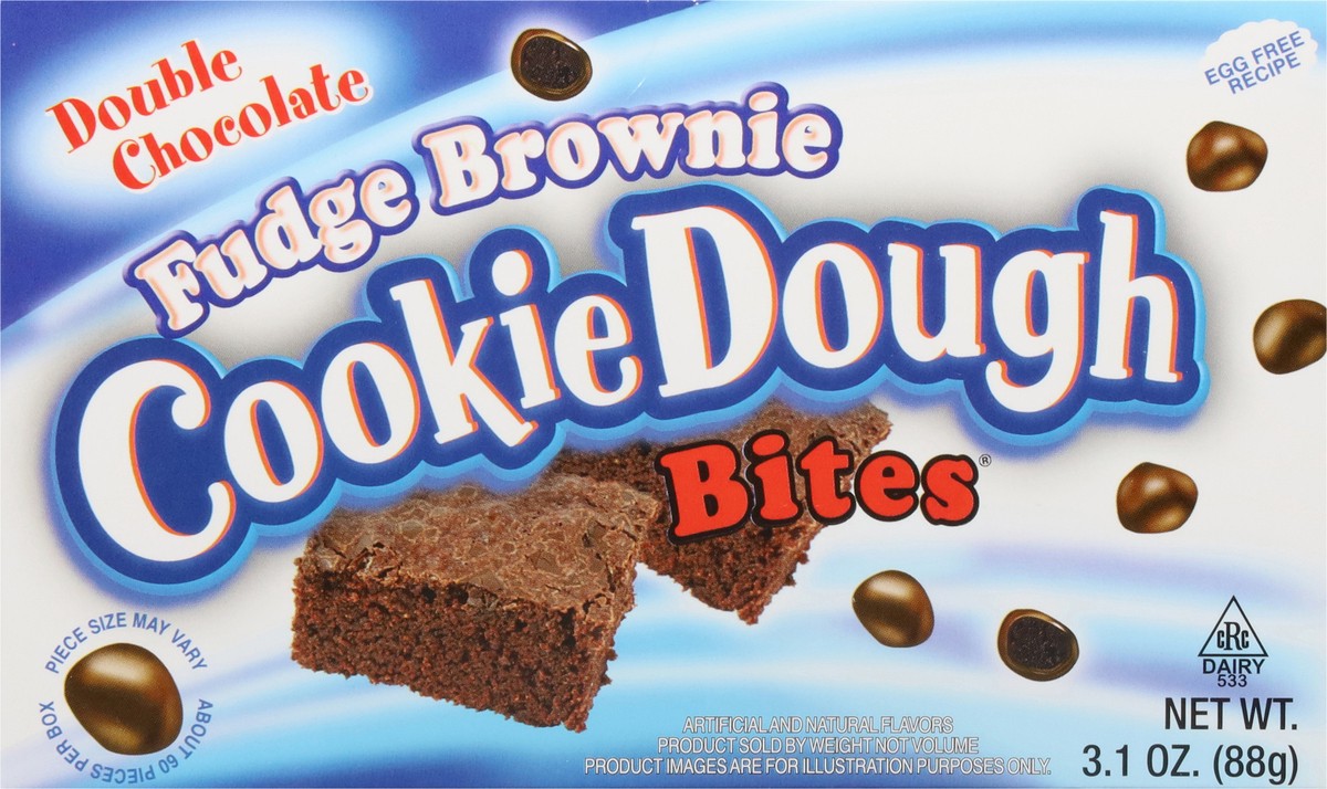 slide 11 of 13, Cookie Dough Bites Fudge Brownie, 3.1 oz