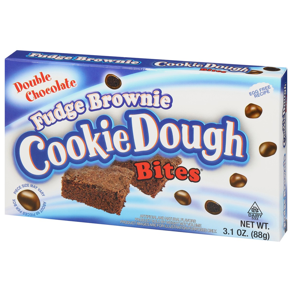 slide 3 of 13, Cookie Dough Bites Fudge Brownie, 3.1 oz