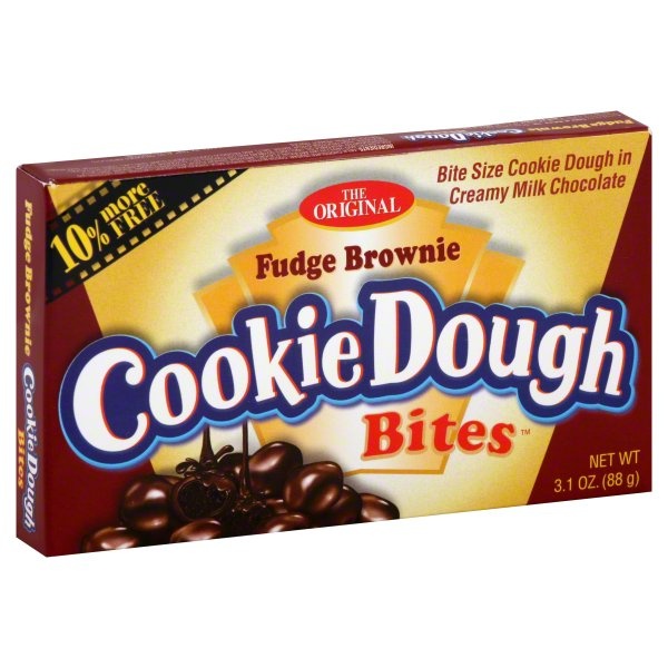 slide 1 of 1, Cookie Dough Bites Fudge Brownie, 3.1 oz