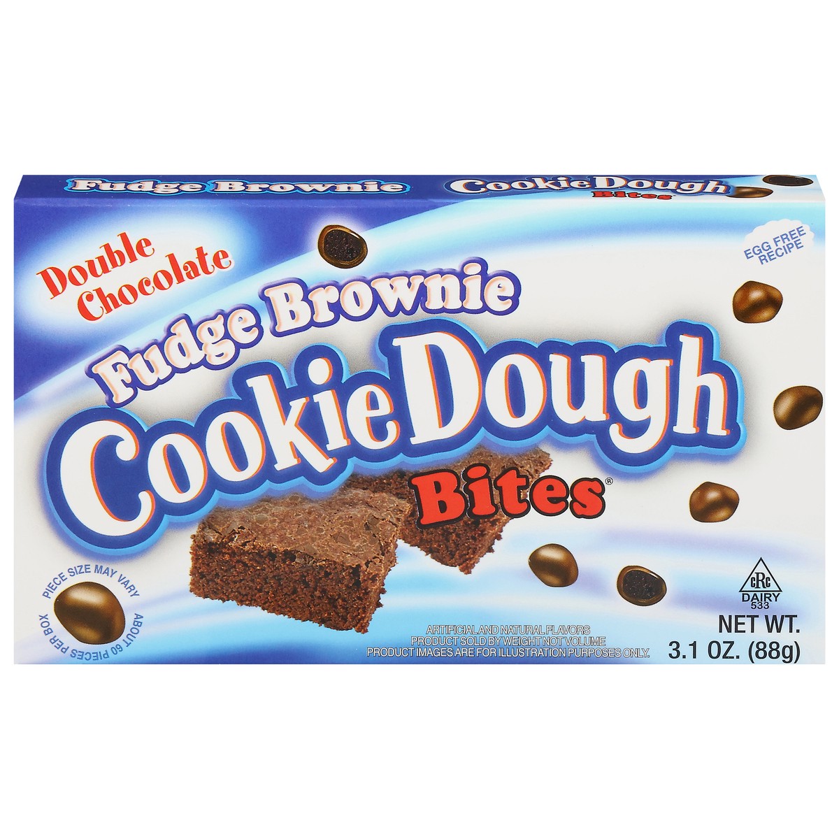 slide 1 of 13, Cookie Dough Bites Fudge Brownie, 3.1 oz