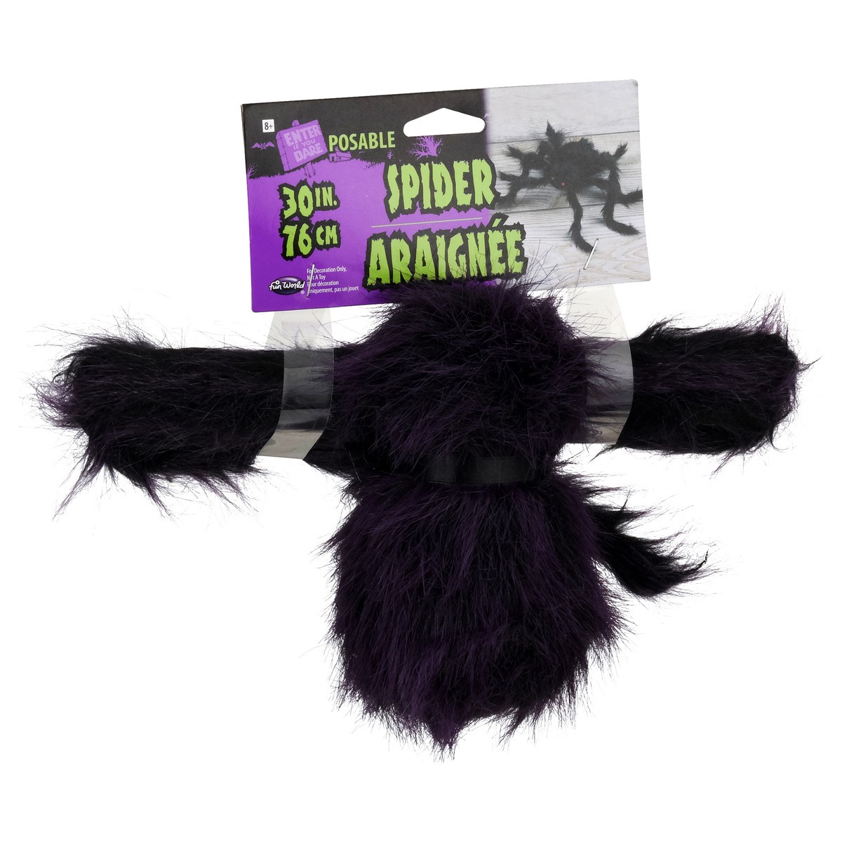 slide 7 of 9, Fun World Posable Spider 30 Inch 1 ea, 30 in