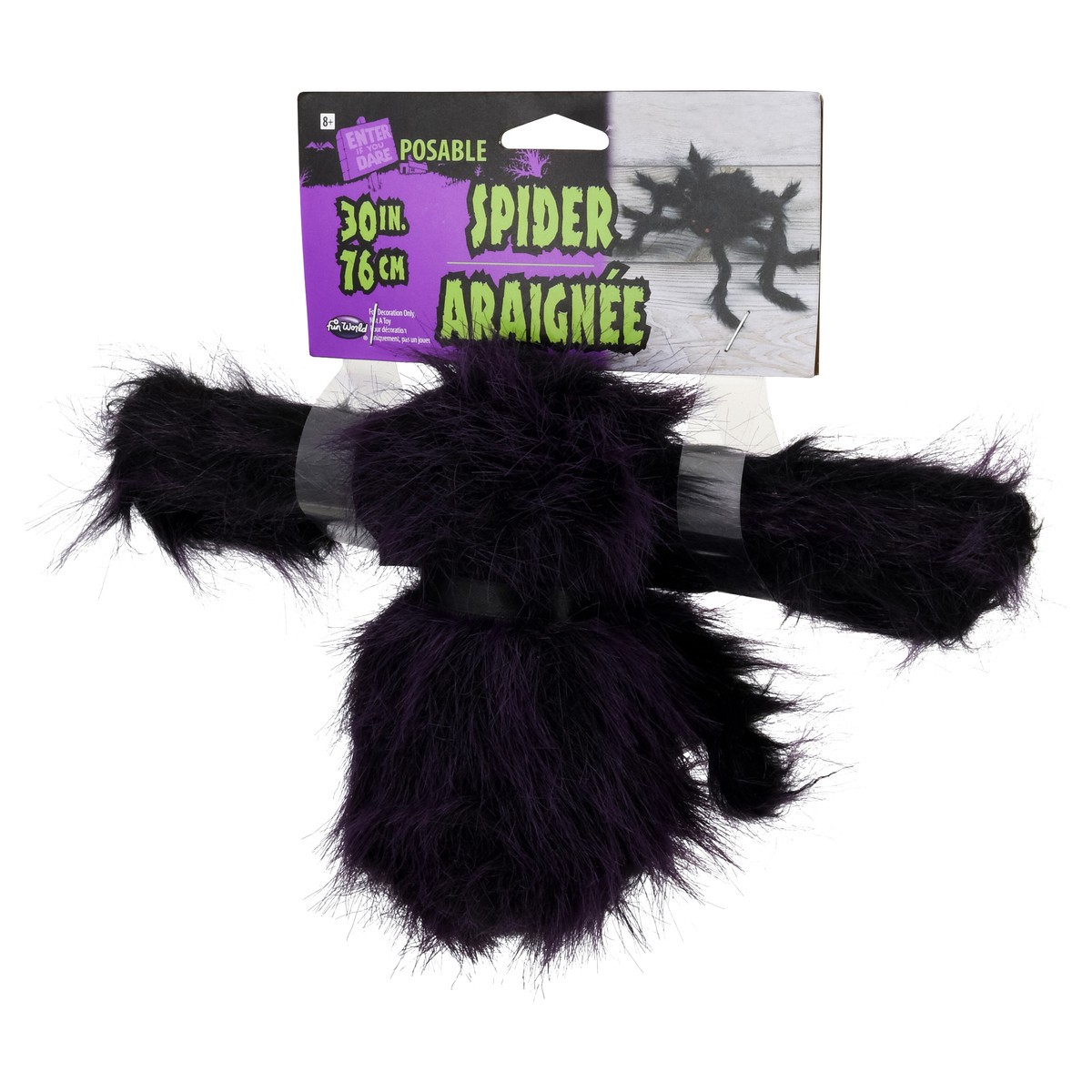 slide 4 of 9, Fun World Posable Spider 30 Inch 1 ea, 30 in