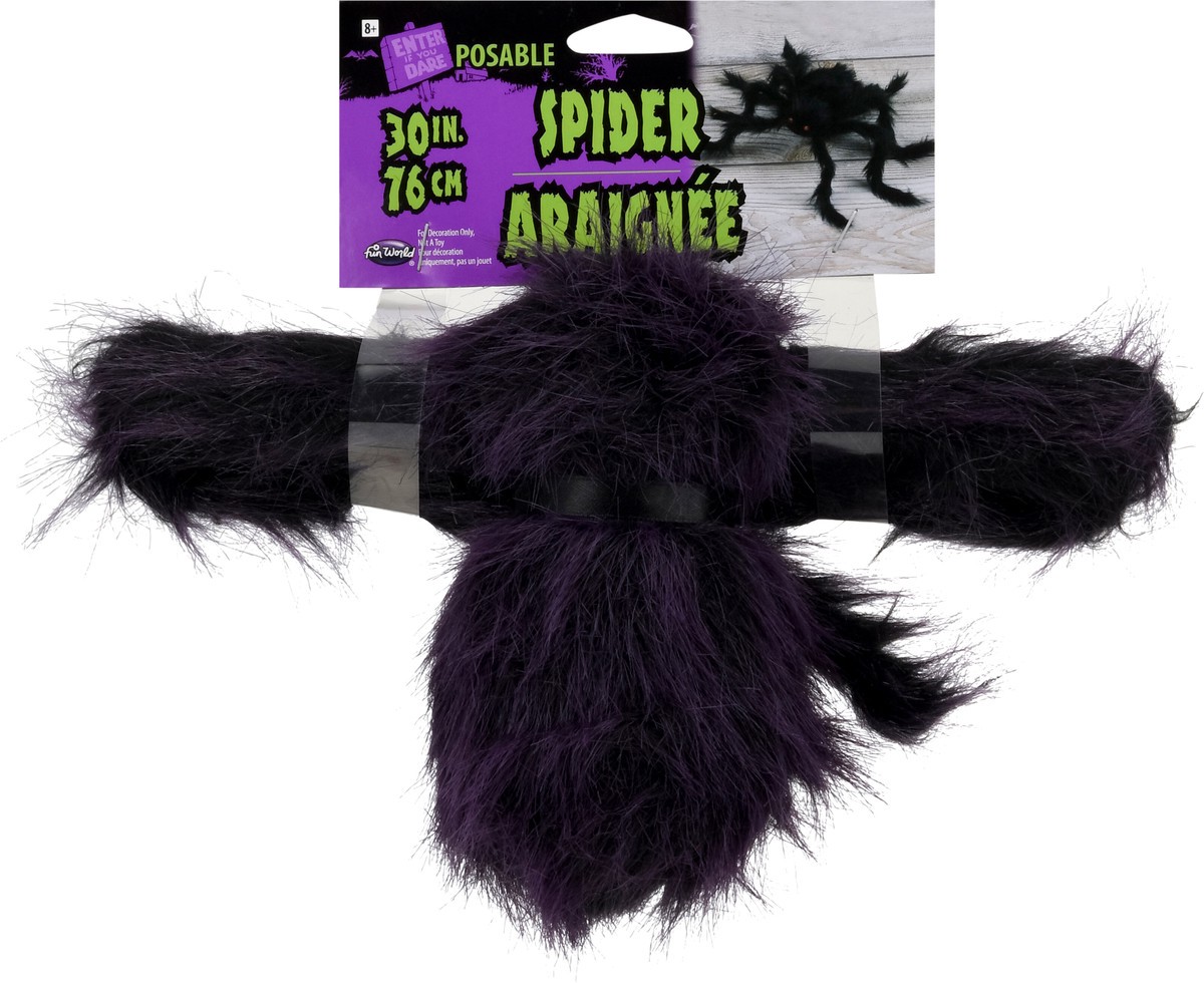 slide 3 of 9, Fun World Posable Spider 30 Inch 1 ea, 30 in