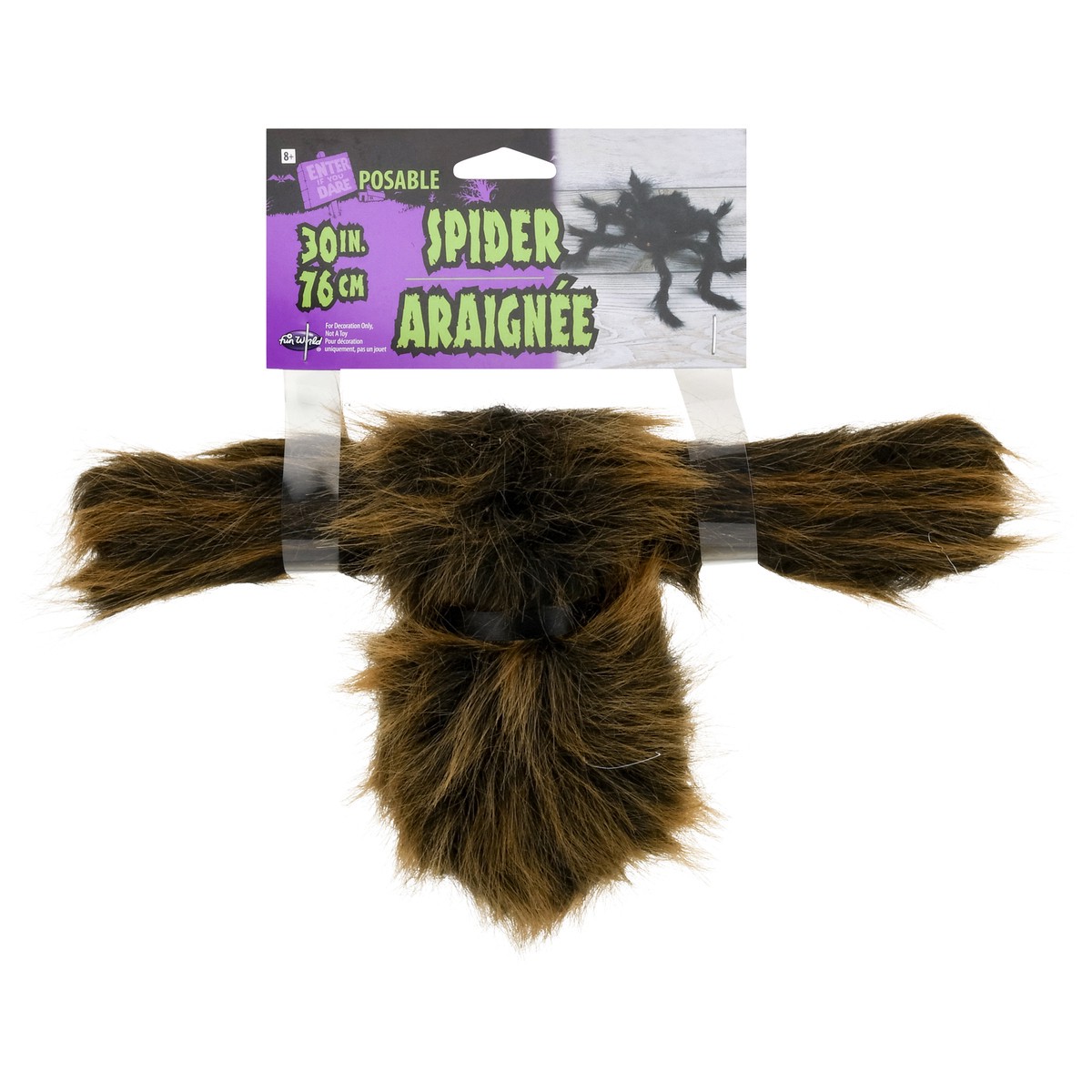 slide 1 of 9, Fun World Posable Spider 30 Inch 1 ea, 30 in