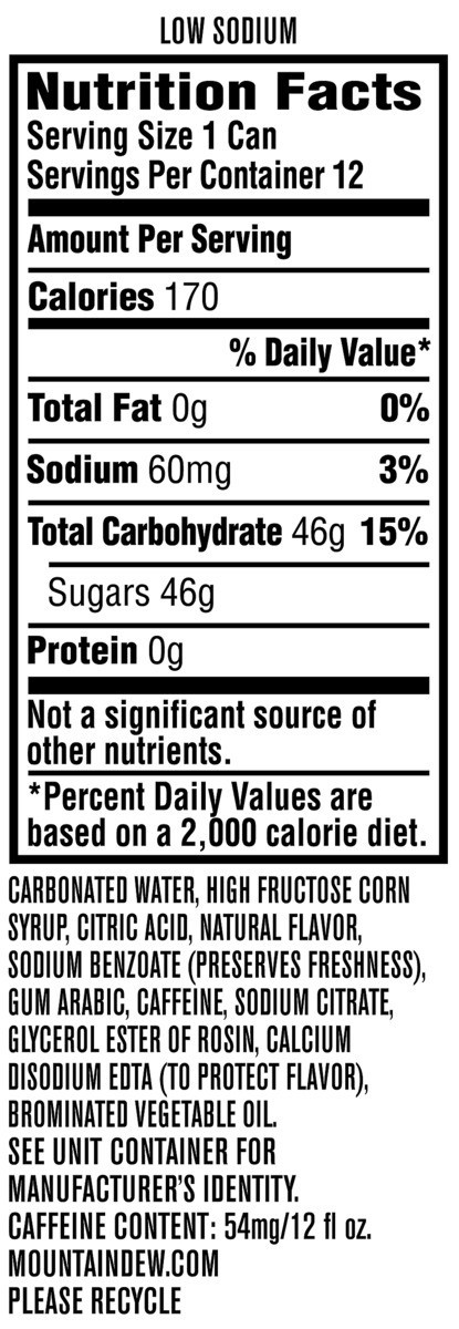 slide 5 of 7, Mountain Dew Soda, 144 oz