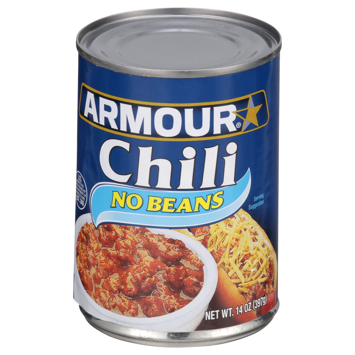 slide 2 of 4, Armour No Beans Chili 14 oz, 14 oz