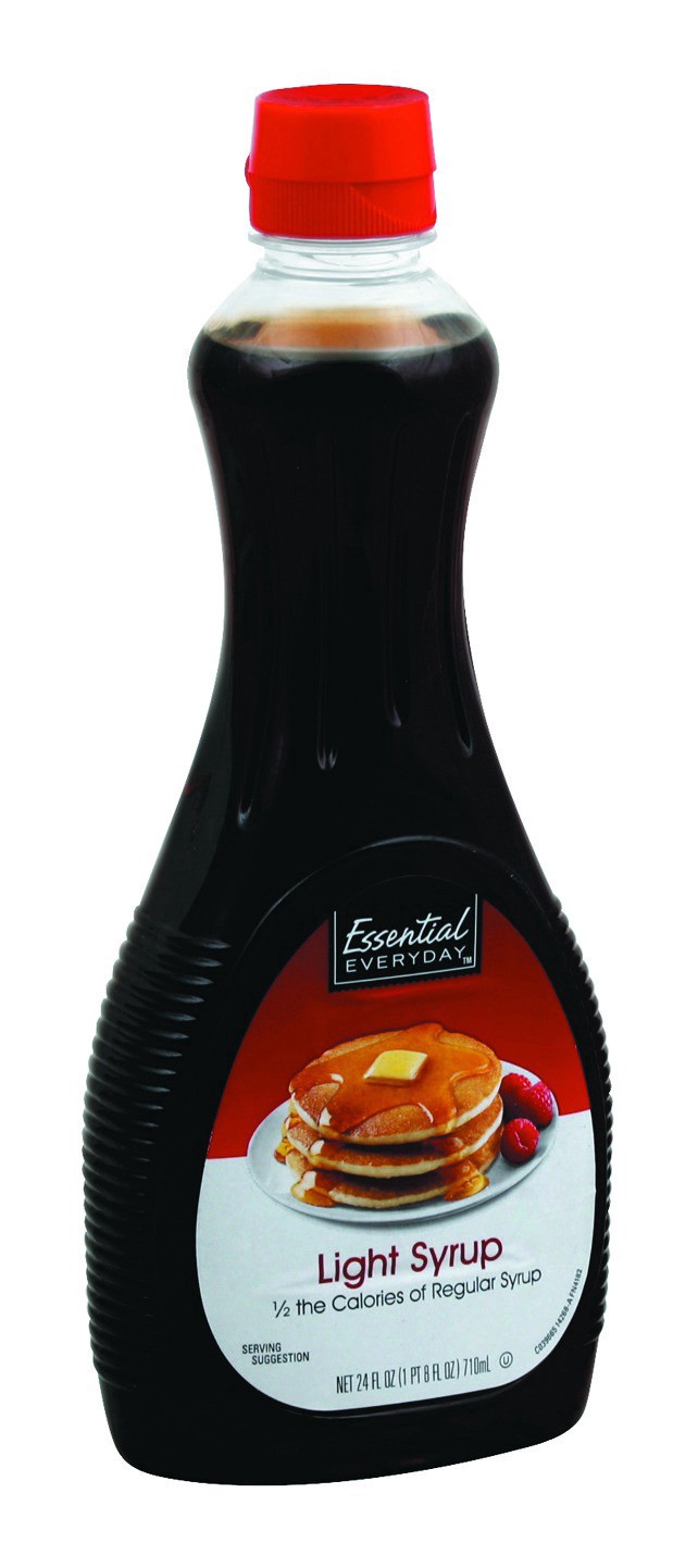 slide 1 of 1, Essential Everyday Lite Pancake Syrup, 24 fl oz