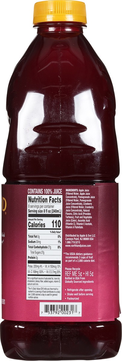 slide 8 of 9, Northland Cranberry Pomegranate 100% Jui - 64 oz, 64 oz