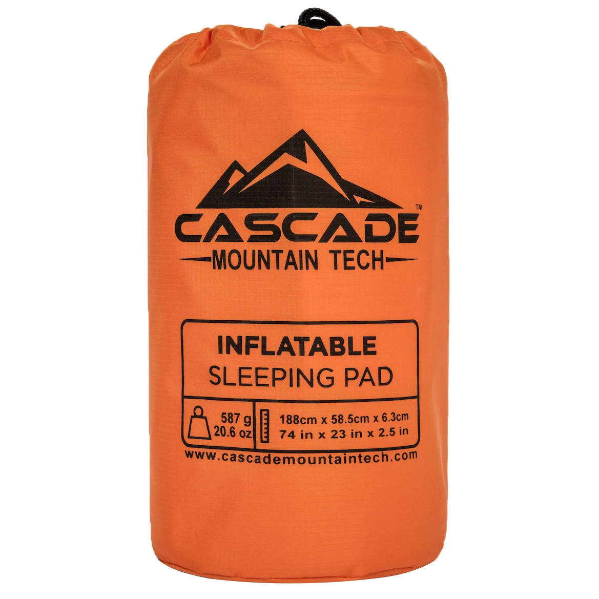 slide 4 of 4, Cascade Mountain Tech Inflatable Sleeping Pad with Pillow, 1 ct