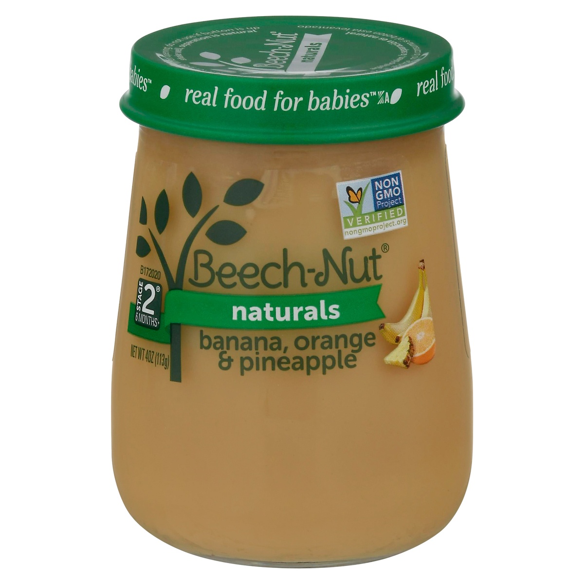 slide 1 of 7, Beech-Nut Naturals Stage 2 Baby Food, Banana Orange & Pineapple, 4 oz Jar, 4 oz