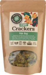 Healing Home Foods Kale Goji Raw Crackers 3.5 oz Stand Pack