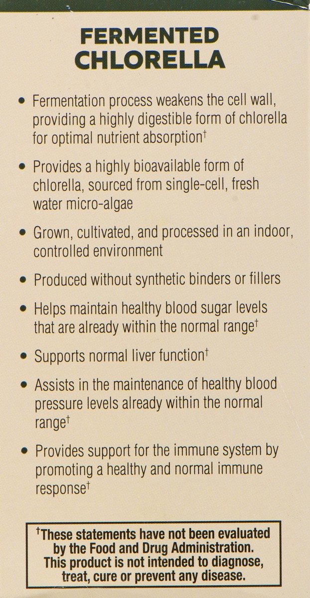 slide 7 of 12, Dr. Mercola Mercola Fermented Chlorella Tablets, 450 ct