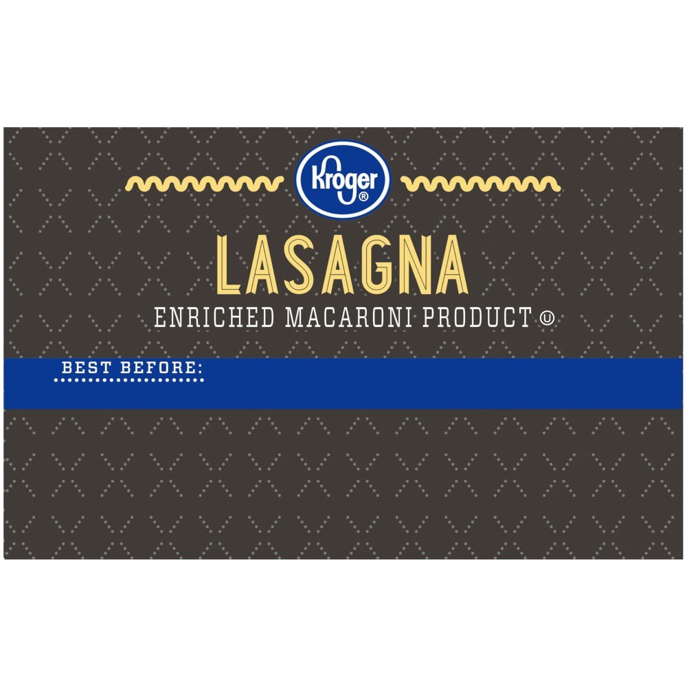 slide 3 of 3, Kroger Lasagna Pasta, 16 oz