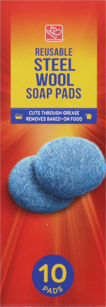 slide 6 of 9, Harris Teeter Steel Wool Soap Pads, 10 ct