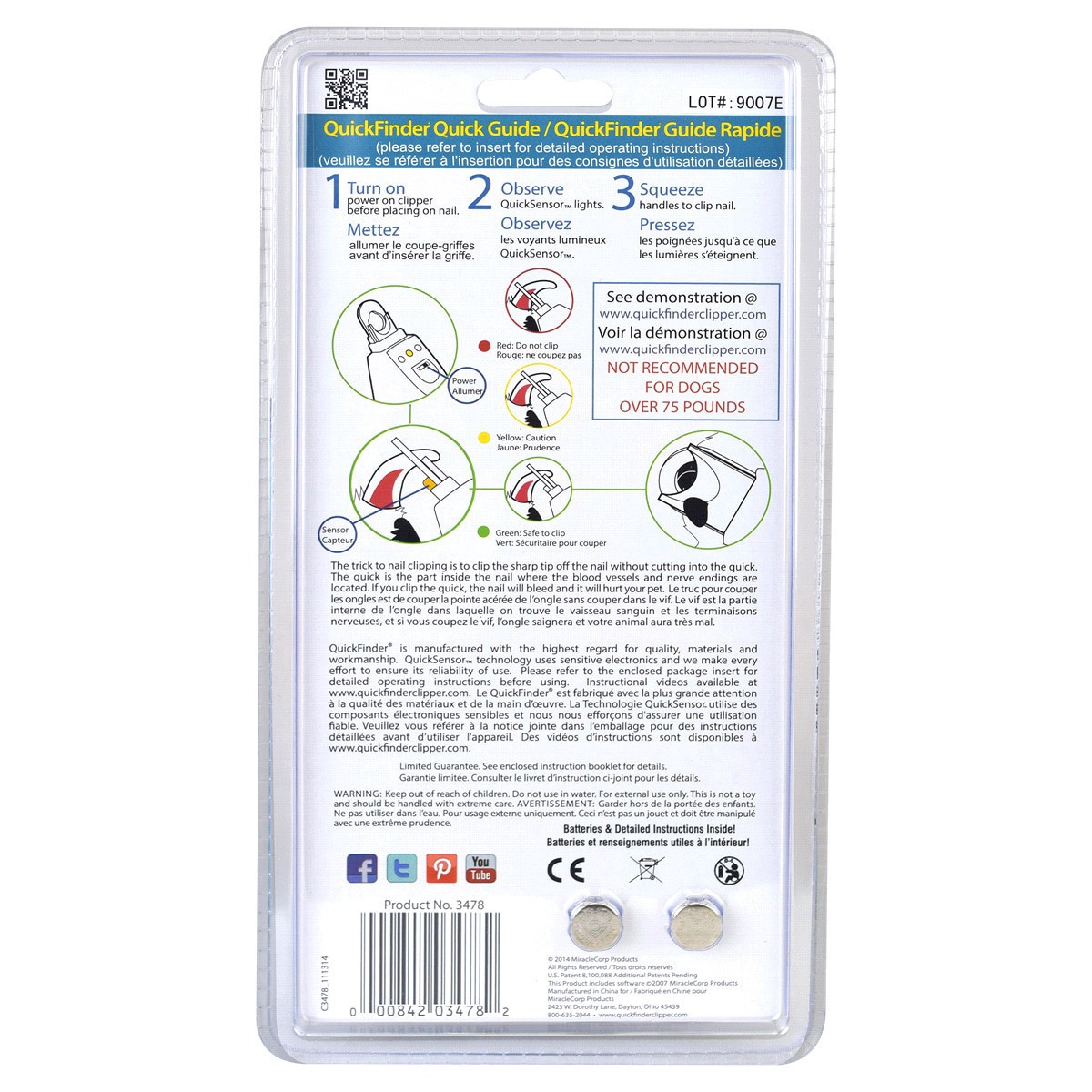 slide 21 of 21, Miracle Coat QuickFinder for Dogs, Medium, 1 ct